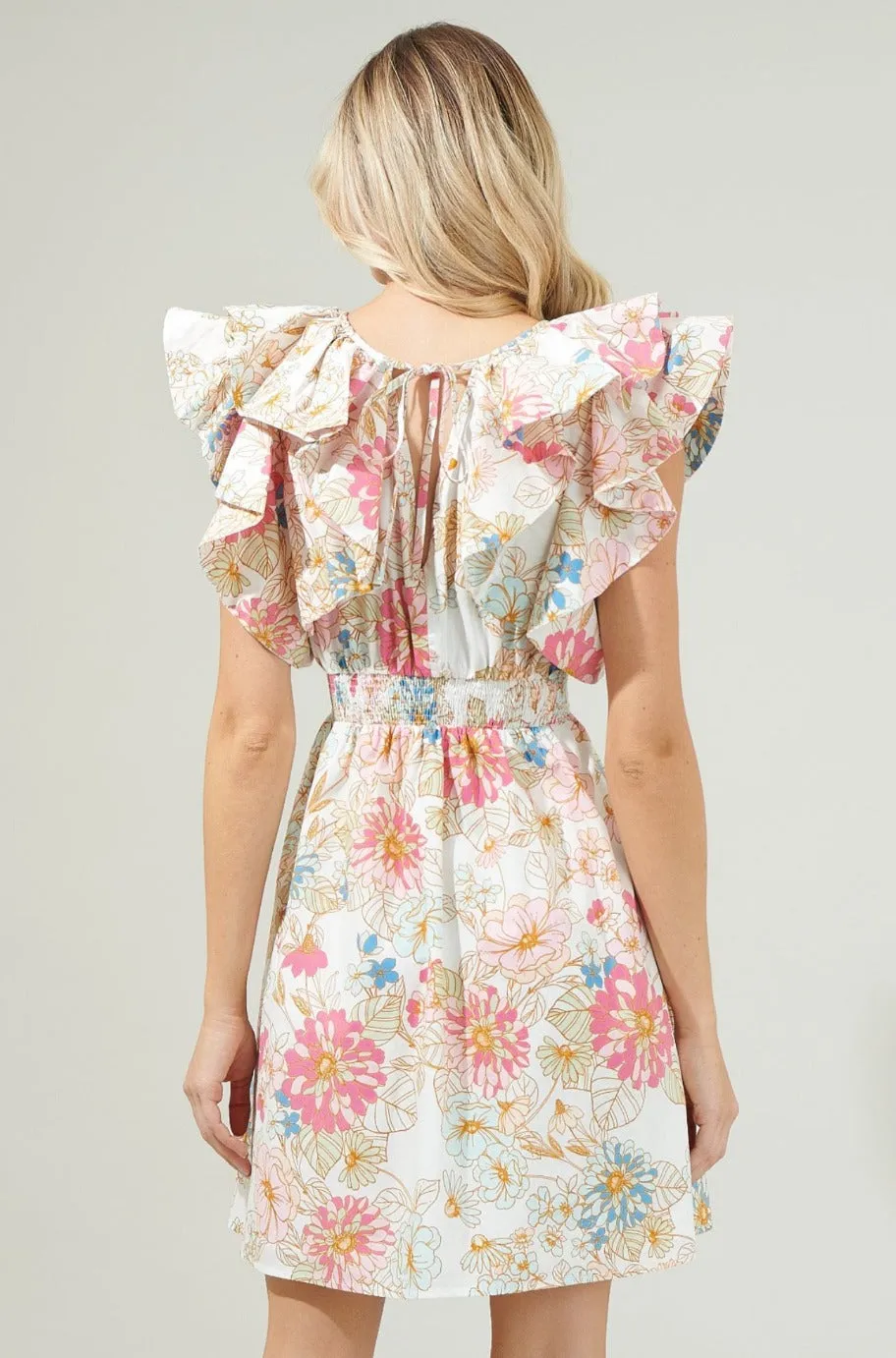 Riley Floral Ruffle Dress