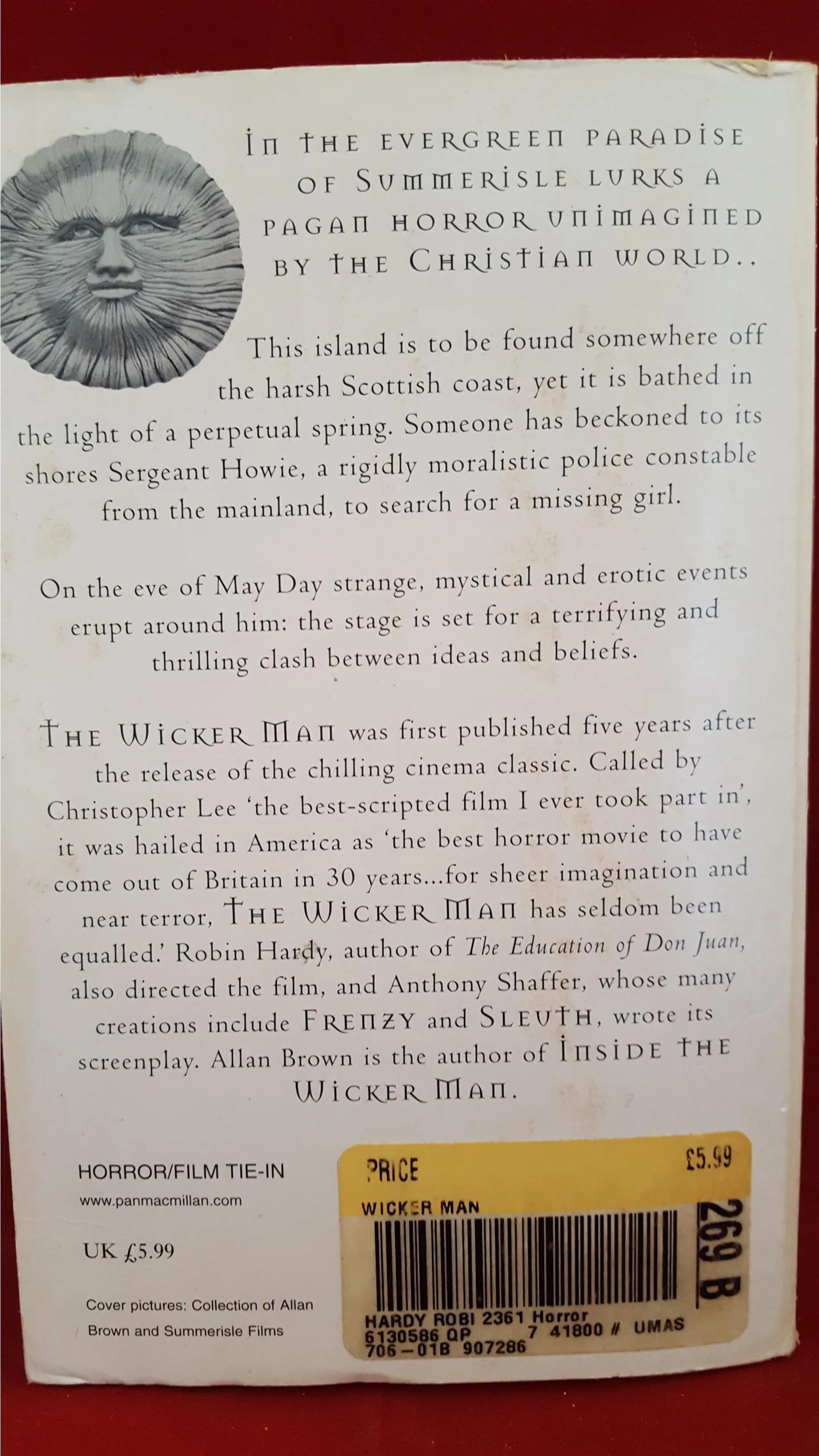 Robin Hardy - The Wicker Man, Pan Books, 2000, Signed