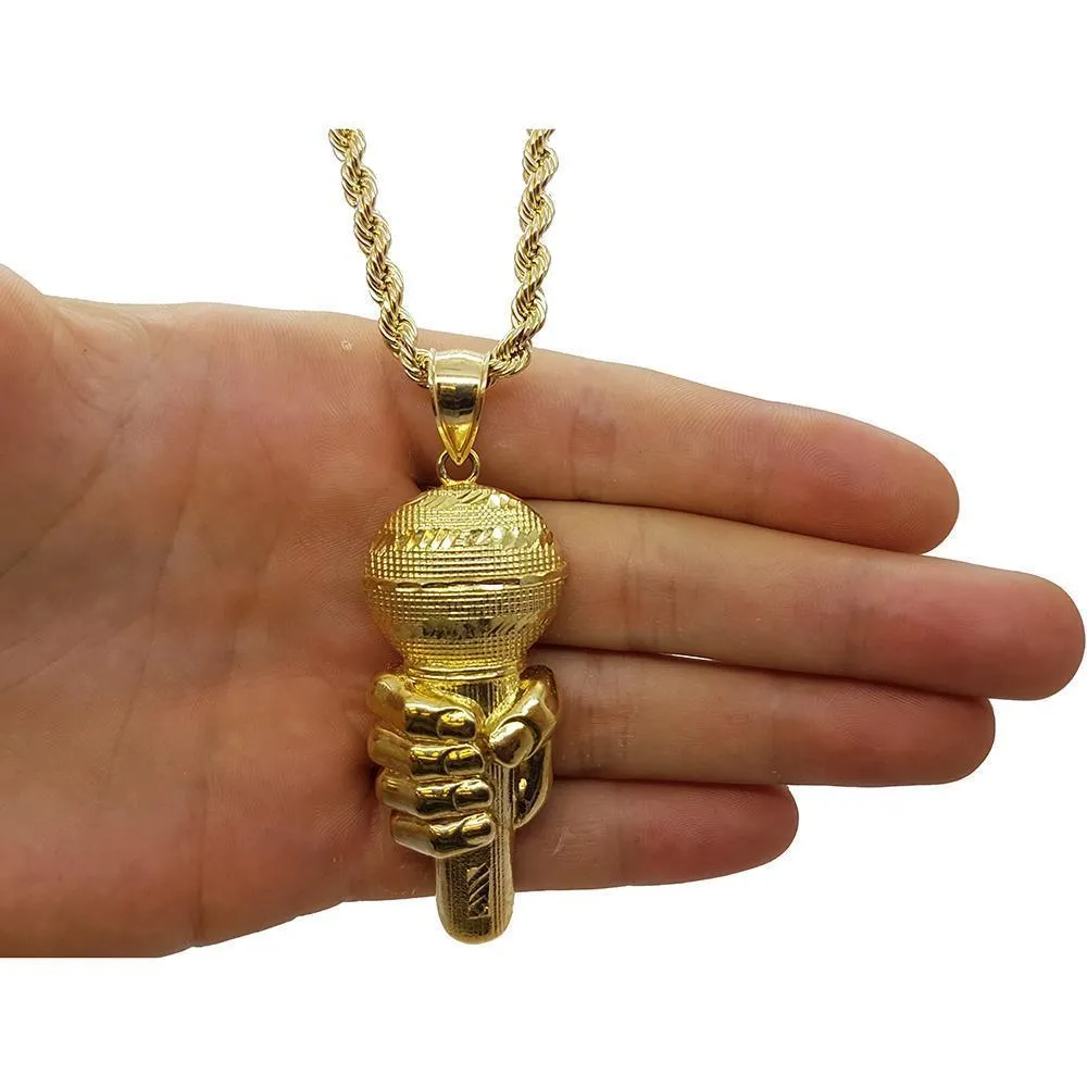 Rope Chain 4.0MM 10K With Microphone en OR 10K MNG-021