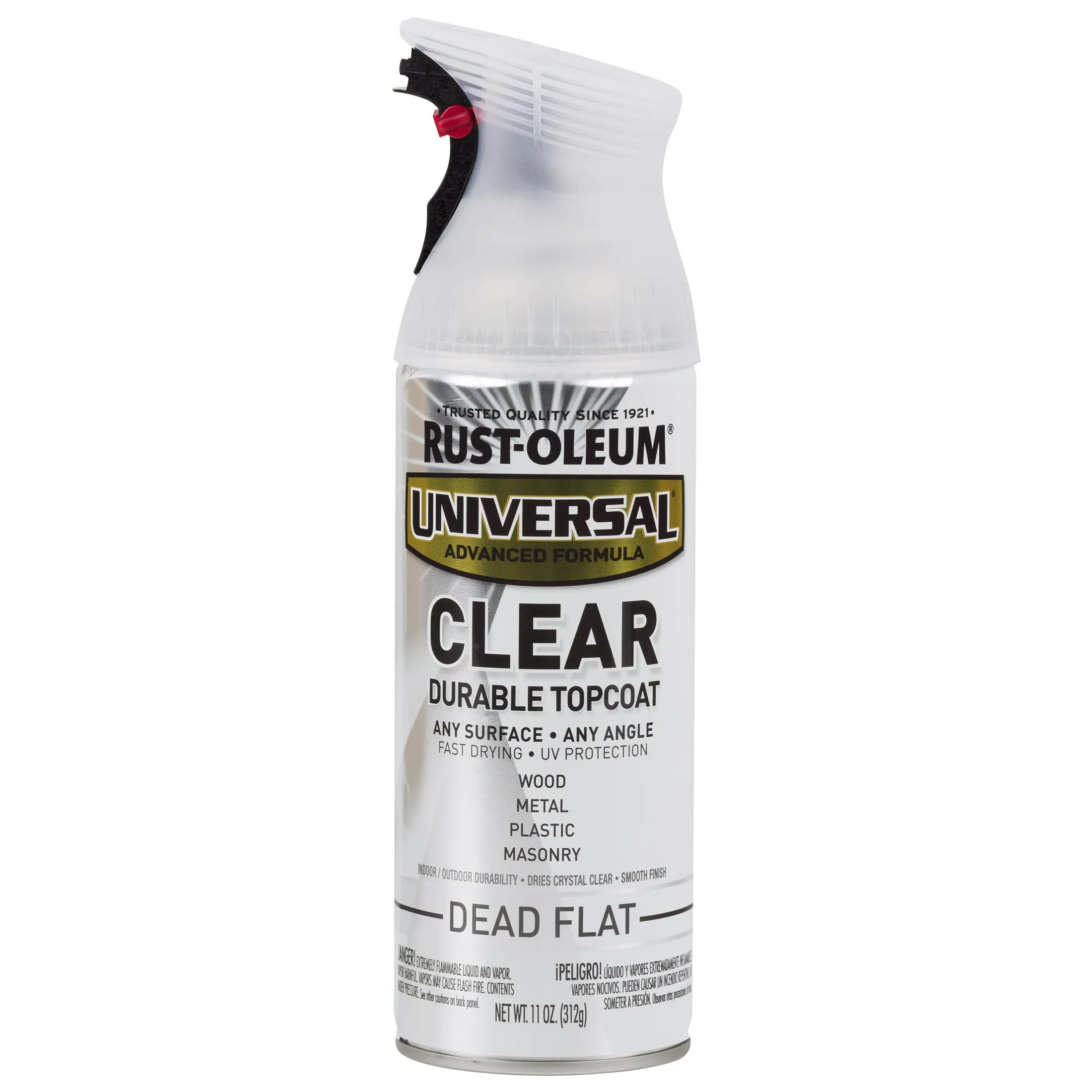 Rust-Oleum 302151 Universal All Surface Spray Paint, 11 oz, Clear Dead Flat