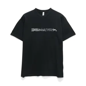 S-Double Script Stack Tee Washed Black
