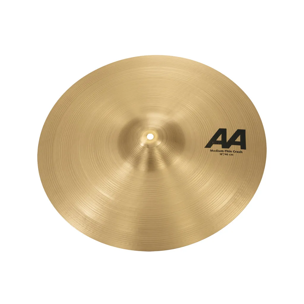 Sabian 18Inch AA Medium Thin Crash Cymbal