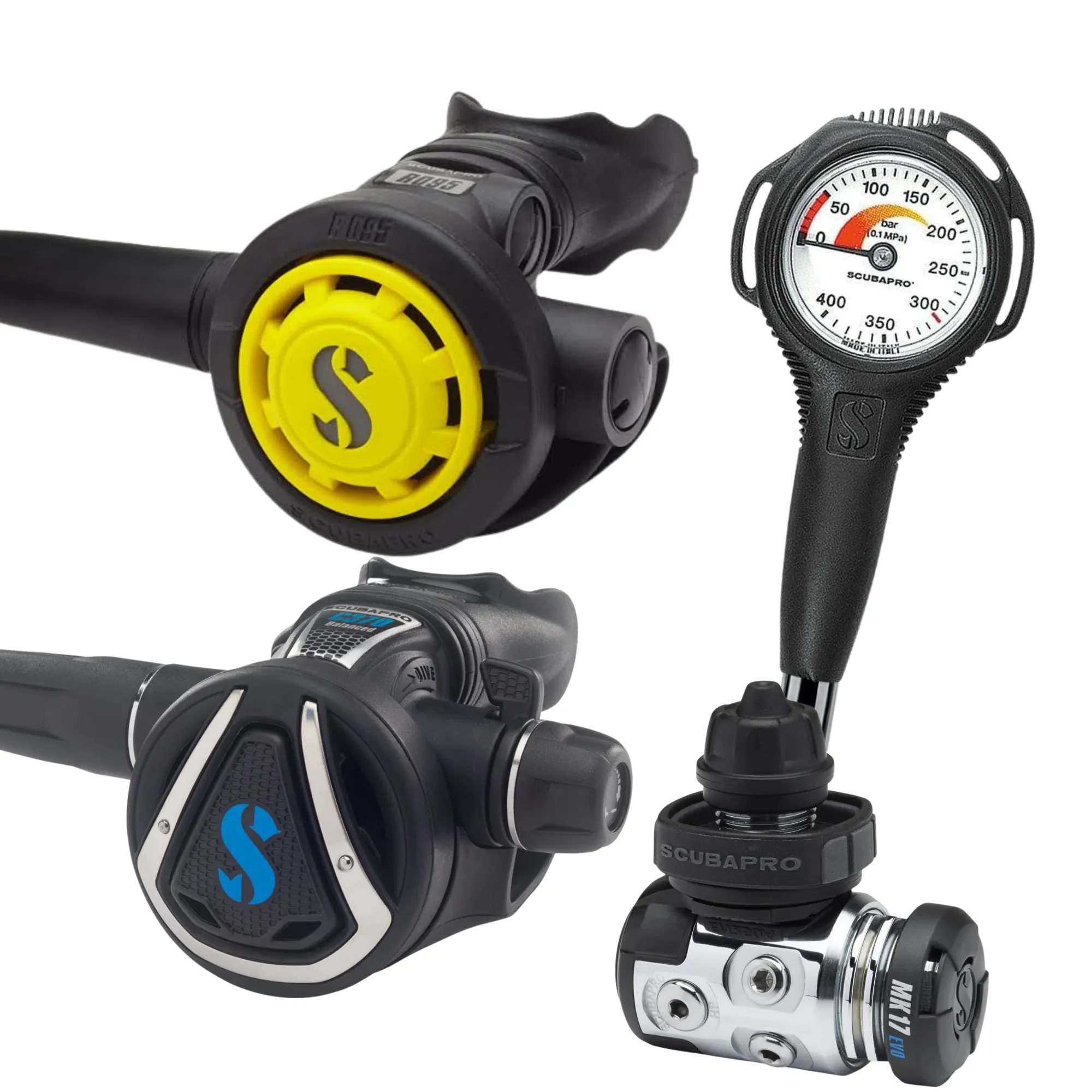 Scubapro School 4 Stage 4 Regulator Set