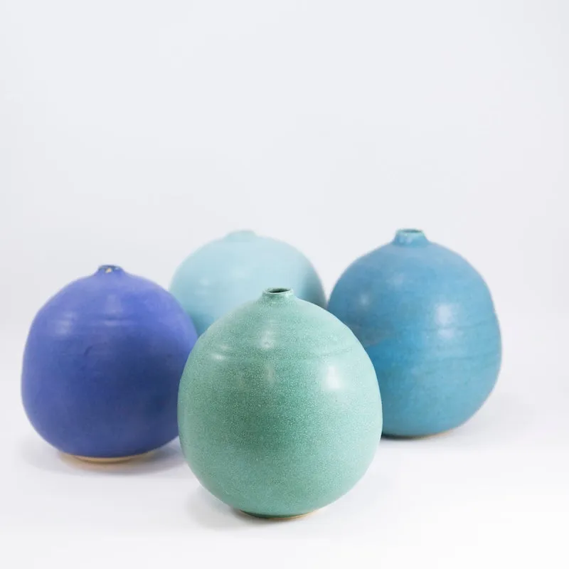Sea Green Small Round Vase