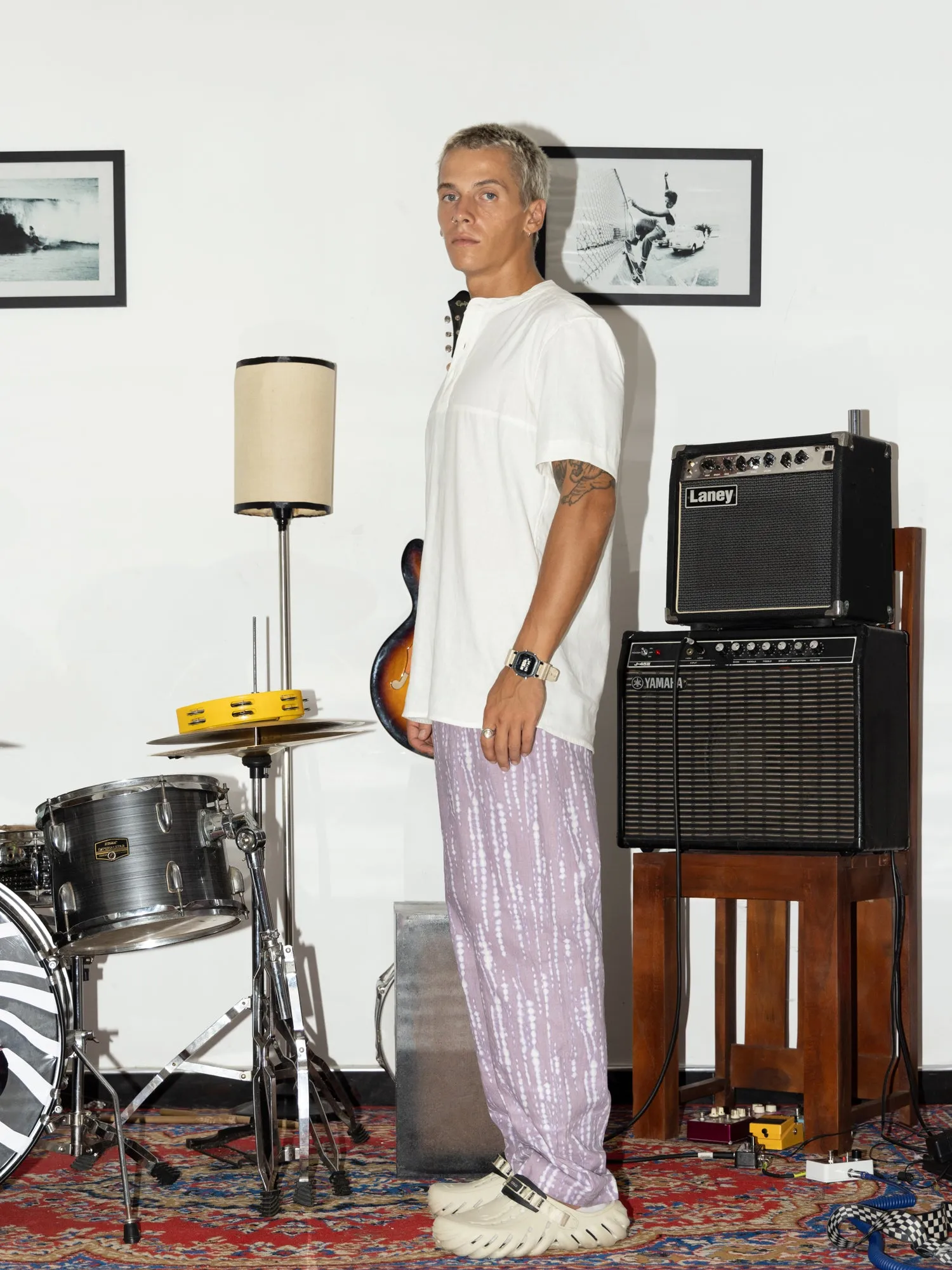 Seam detailed Linen shirt