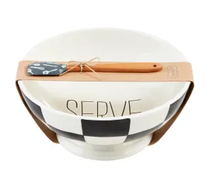 SERVE CHECKERED BOWL SET