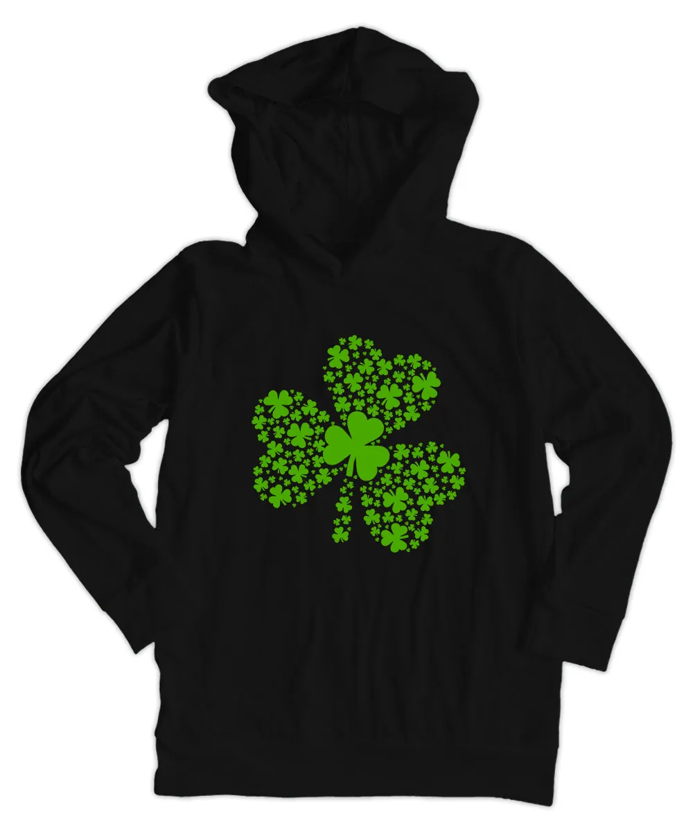 Shamrocks Inside Shamrock Lightweight Hoodie