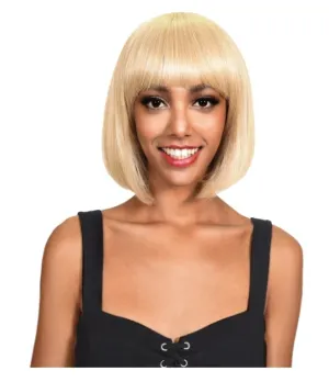 Short Bob Wig with Bangs - Sky Blue