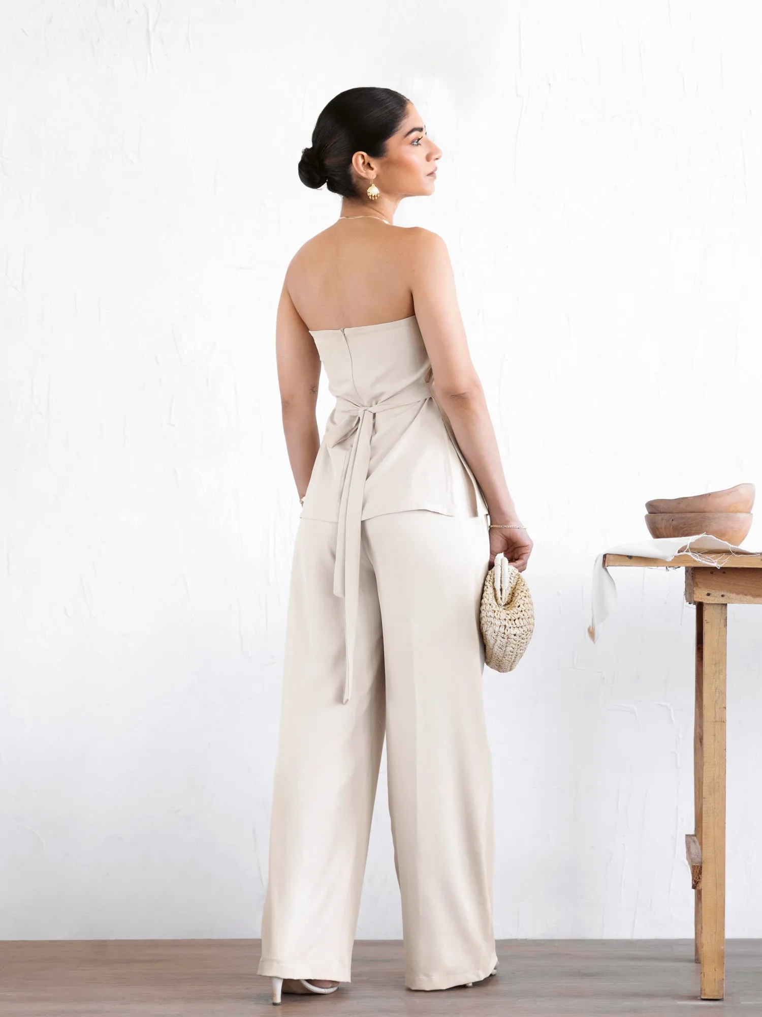 Side Slit Detailed Tube Top
