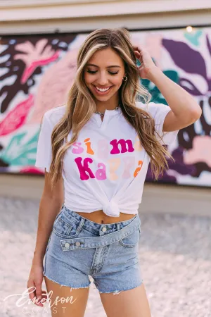 Sigma Kappa Colorful Notch Tee