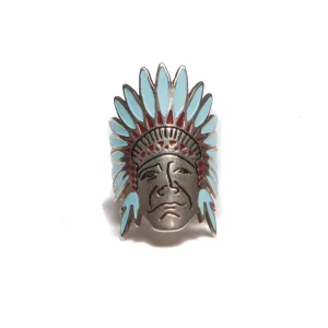 Silver Enamel Plated Indian Ring