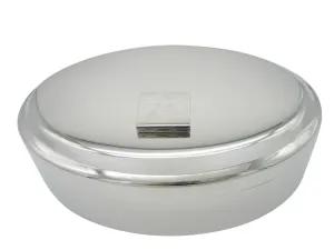 Silver Toned Etched Detailed Fly Bug Insect Pendant Oval Trinket Jewelry Box