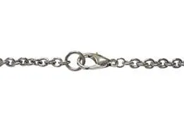 Silver Toned Etched Detailed Tank Pendant Necklace