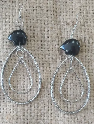 Skybear Balck Onxy Earrings