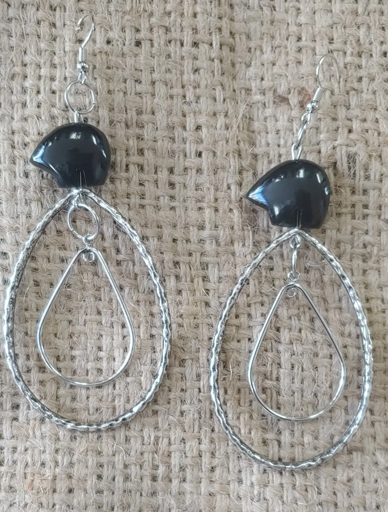 Skybear Balck Onxy Earrings