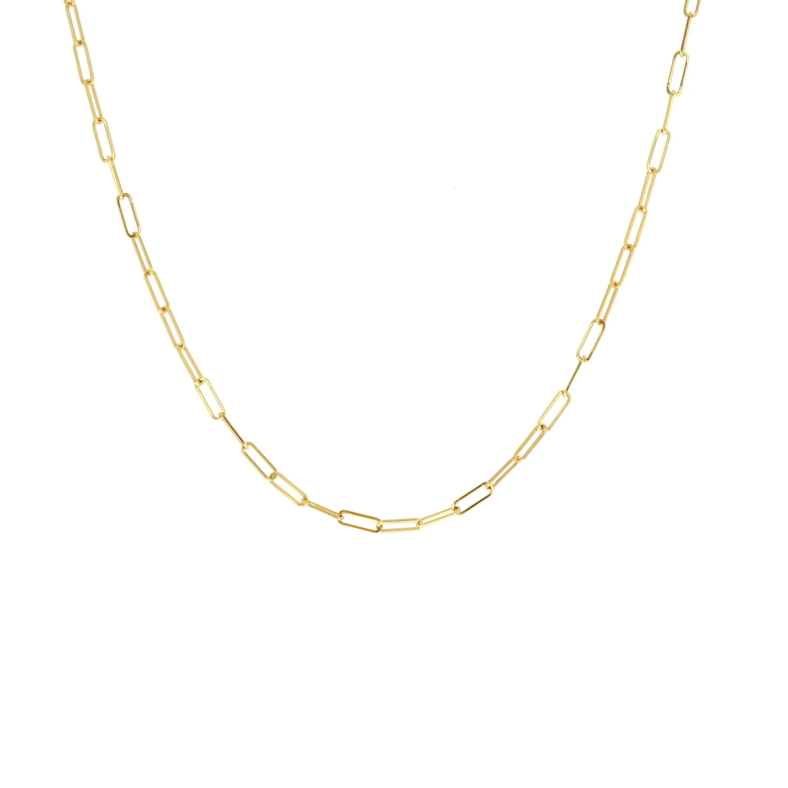 Small Paperclip Chain Necklace