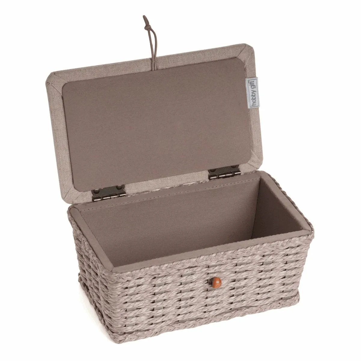 Small Sewing Box | Hobby Gift | Wicker Basket Linen Bee