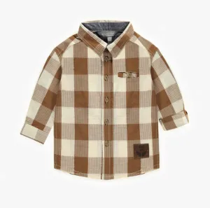 Souris Mini - Brown Checkered Shirt -Seersucker