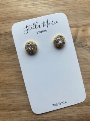 Sparkle Bright Round Studs