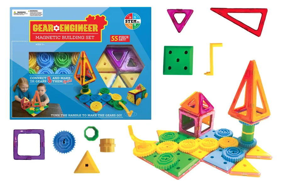 Stem Gear Engineer Magnetic Building Set! Age 3 