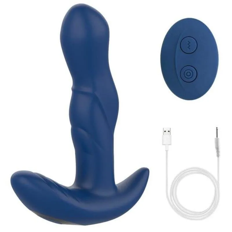 Stimulateur de prostate double swip bleu