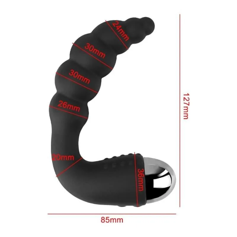 Stimulateur de Prostate perle courber noir