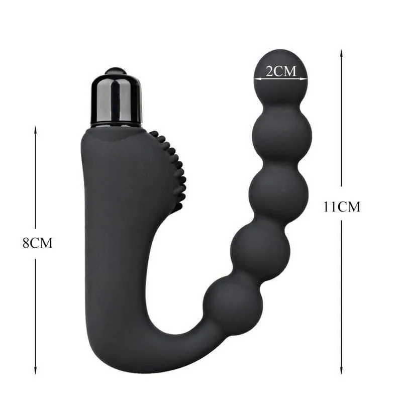 Stimulateur de Prostate Perles perle noir