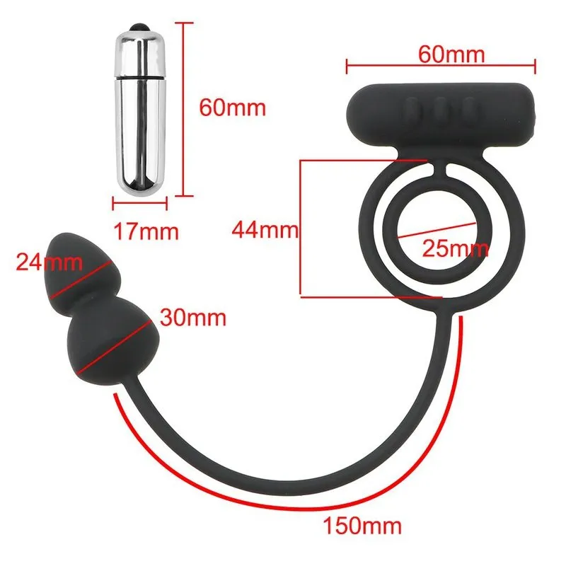 Stimulateur de prostate vibrant et cockring Hedonis