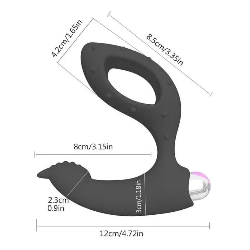 Stimulateur de prostate violet queue
