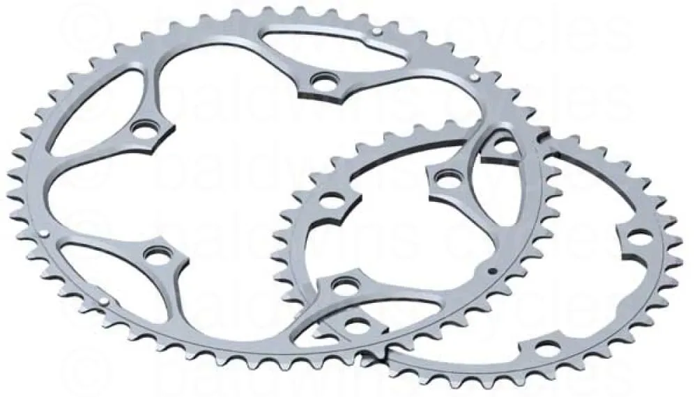 Stronglight 110PCD Type S - 5083 Series 5-Arm Road Silver Chainrings 46T-52T - 51T
