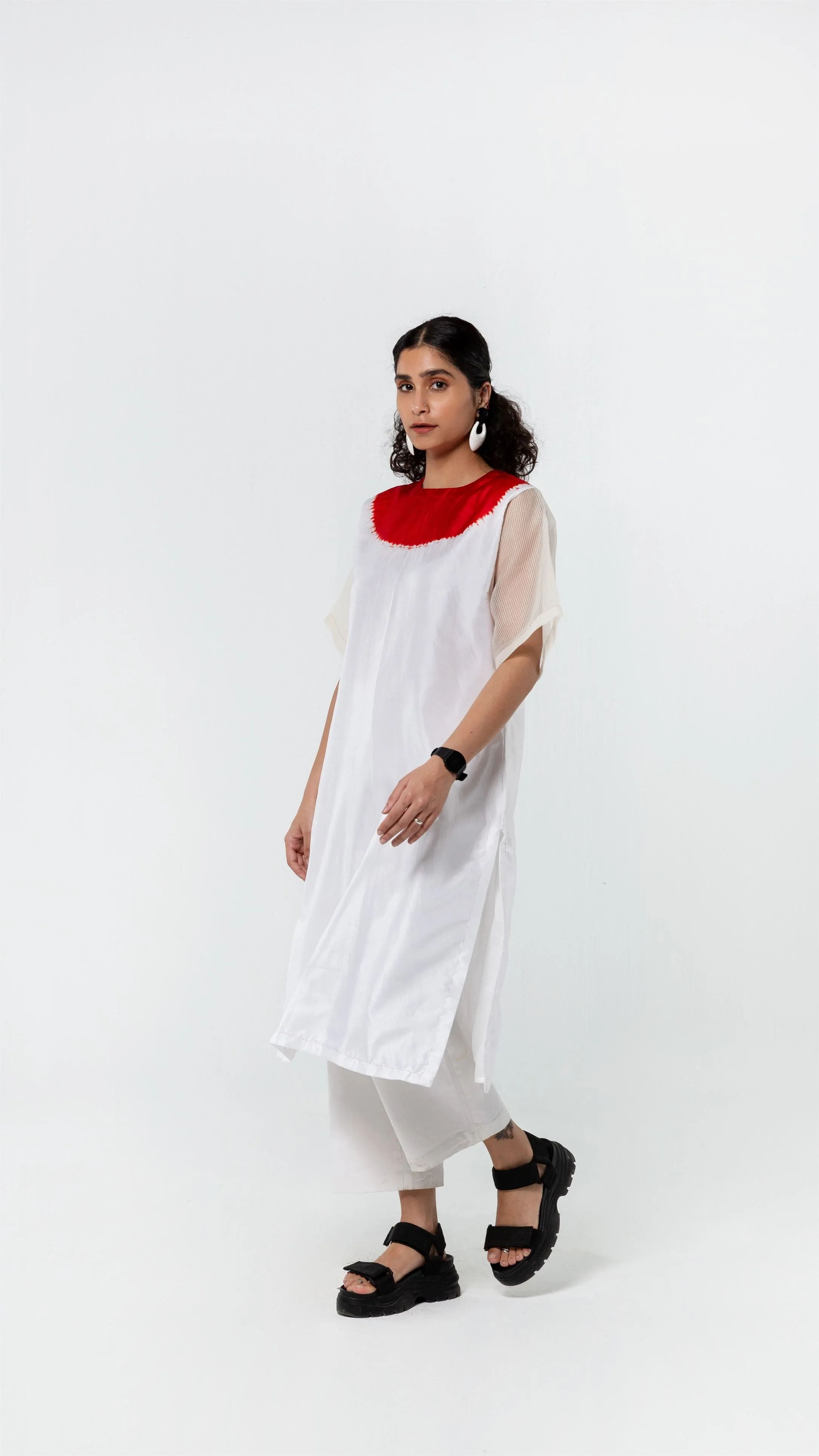 Studio Medium   I   Shibori Perignon SECTOR KURTA -  WHITEPOL 56