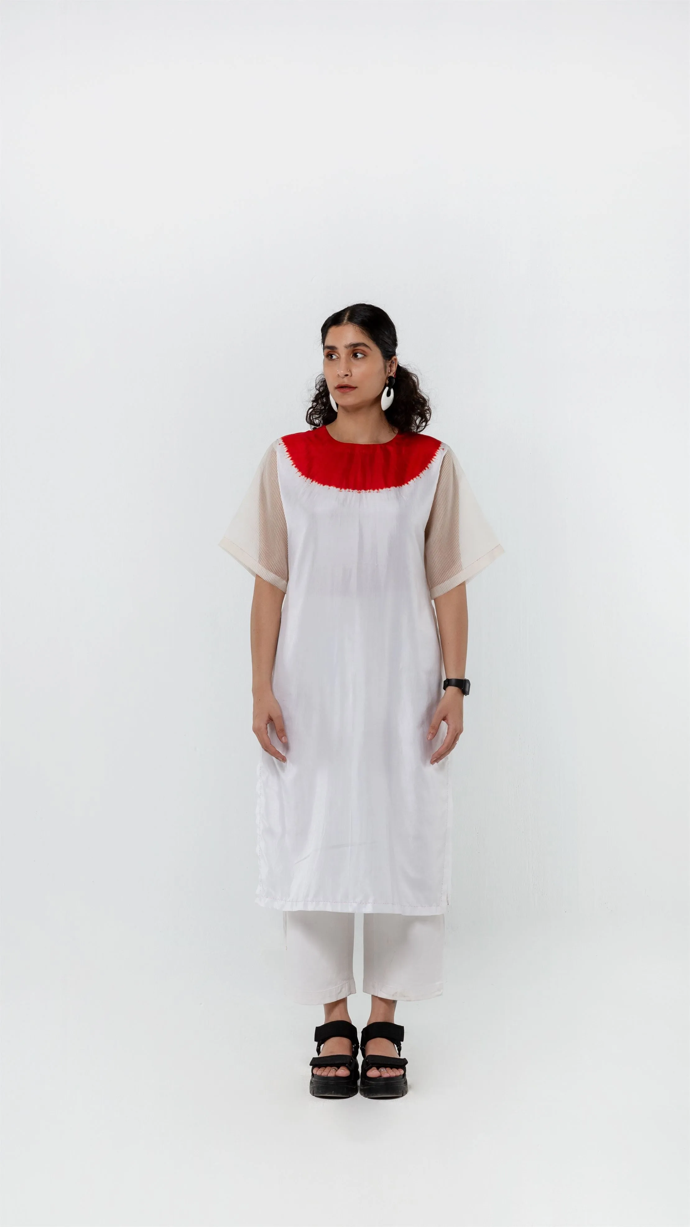 Studio Medium   I   Shibori Perignon SECTOR KURTA -  WHITEPOL 56