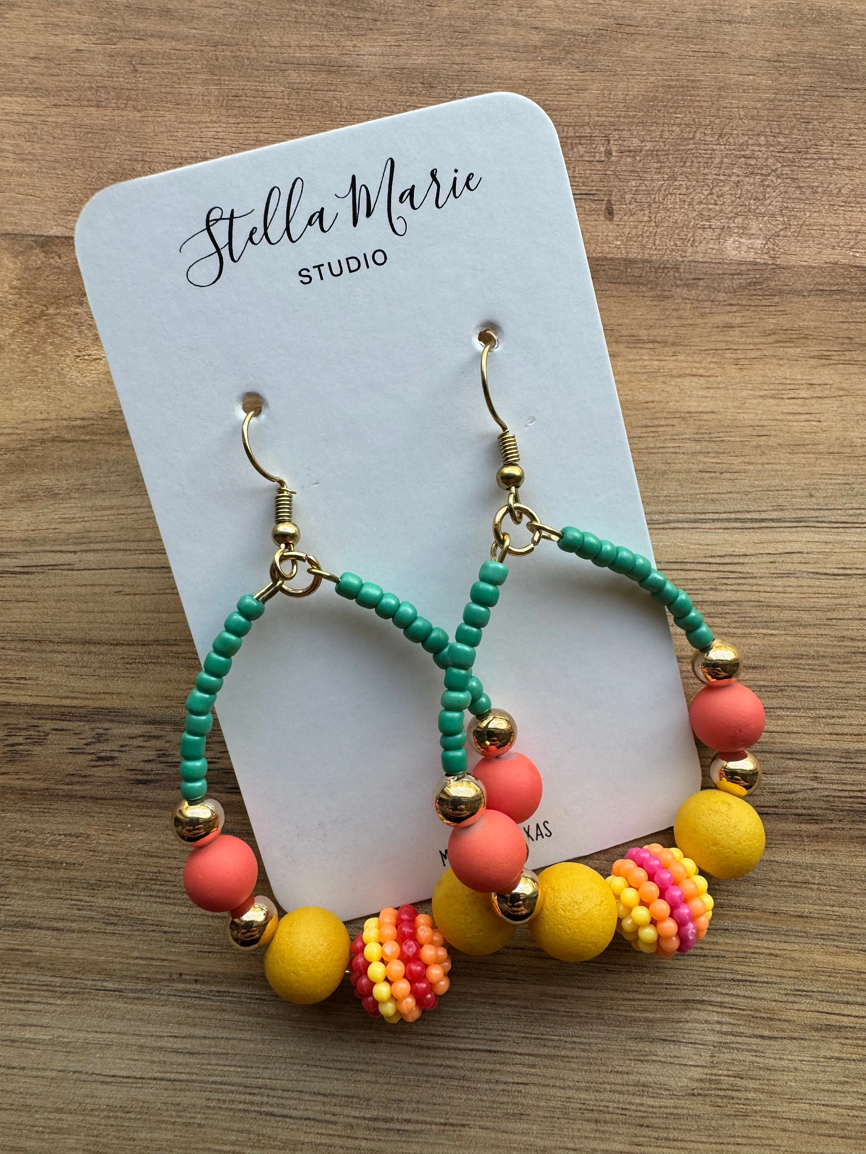 Summer Party Beaded Earrings
