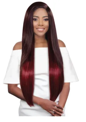 Super Long Side Part Straight Wig - TT1B/Violet