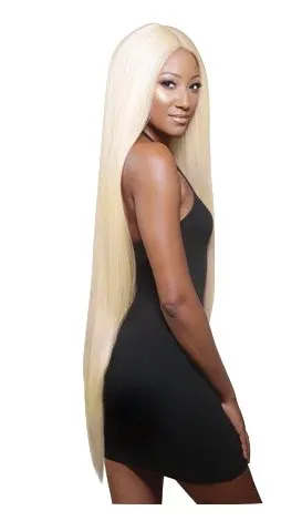 Super Long Straight Wig- Peach Orange