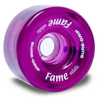 SureGrip Fame Artistic Wheels 57mm 95a 8pk Clear Colours
