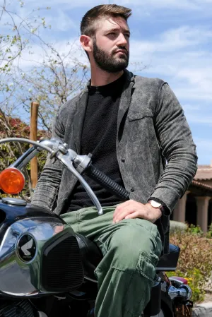 SWEATSHIRT BLAZER - VINTAGE ARMY