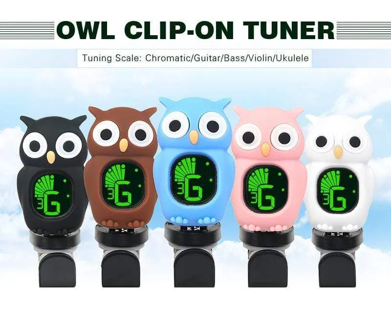 Swiff B7 Pink Owl Clip On Tuner