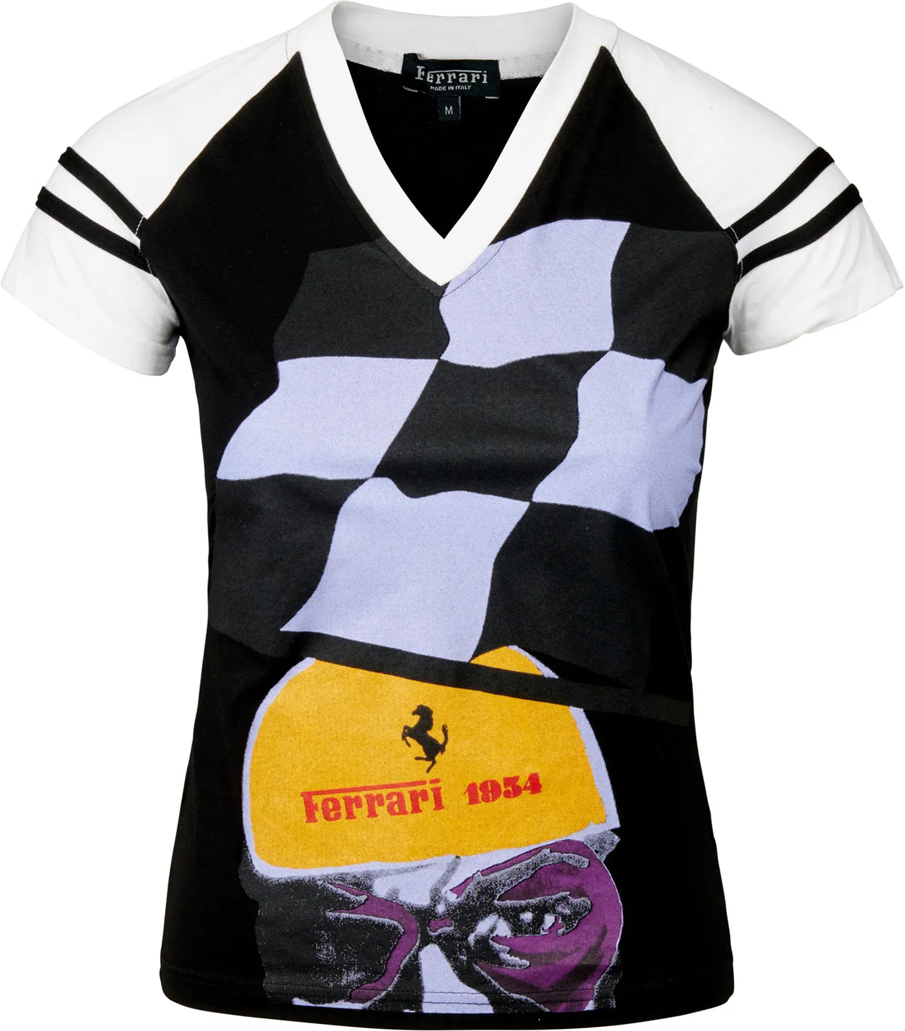 T-SHIRT Formula One 1 Scuderia Ferrari F1 Team Black Top NEW! Tee Ladies