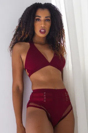 Tatiana Active Isla Shorts - Burgundy