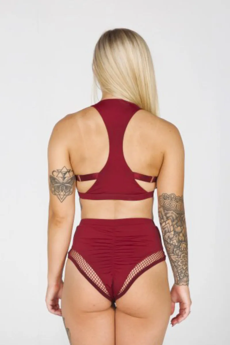 Tatiana Active Isla Shorts - Burgundy