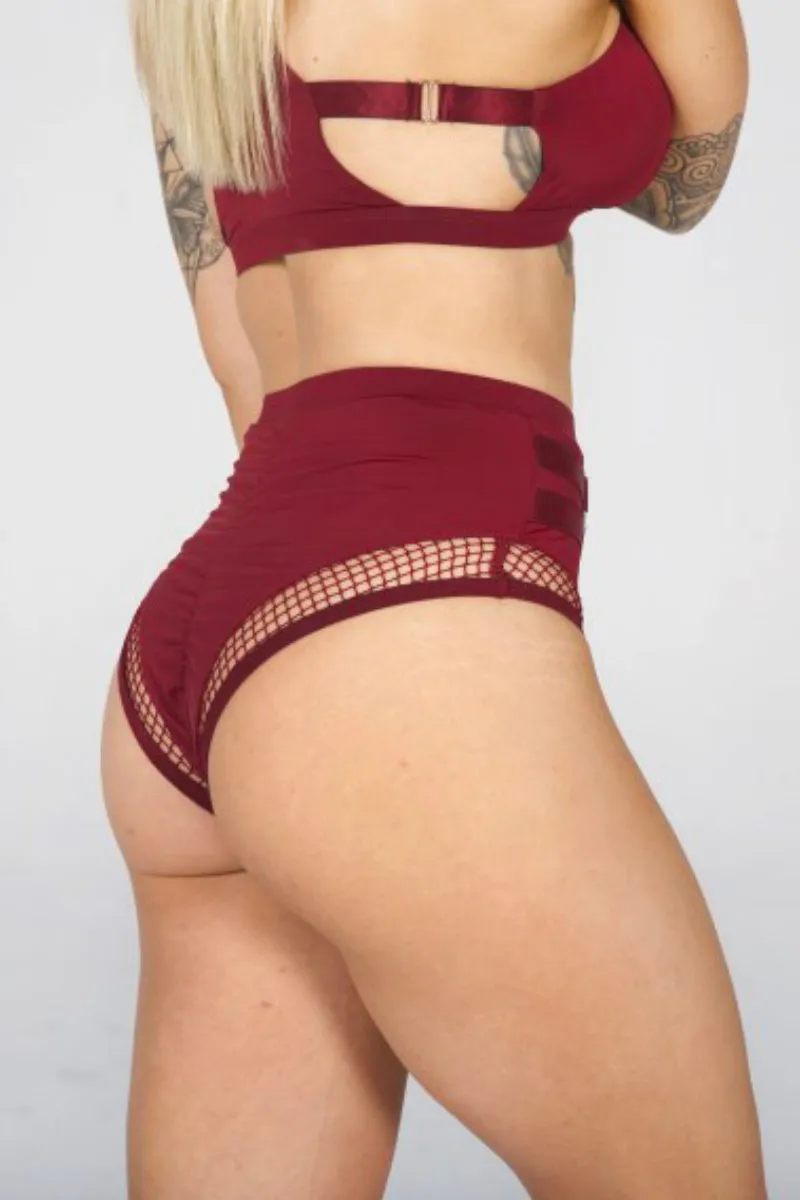 Tatiana Active Isla Shorts - Burgundy
