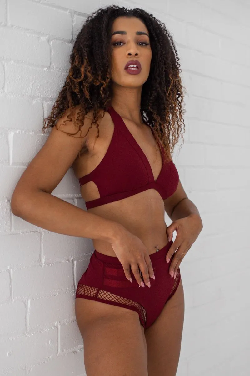 Tatiana Active Isla Shorts - Burgundy