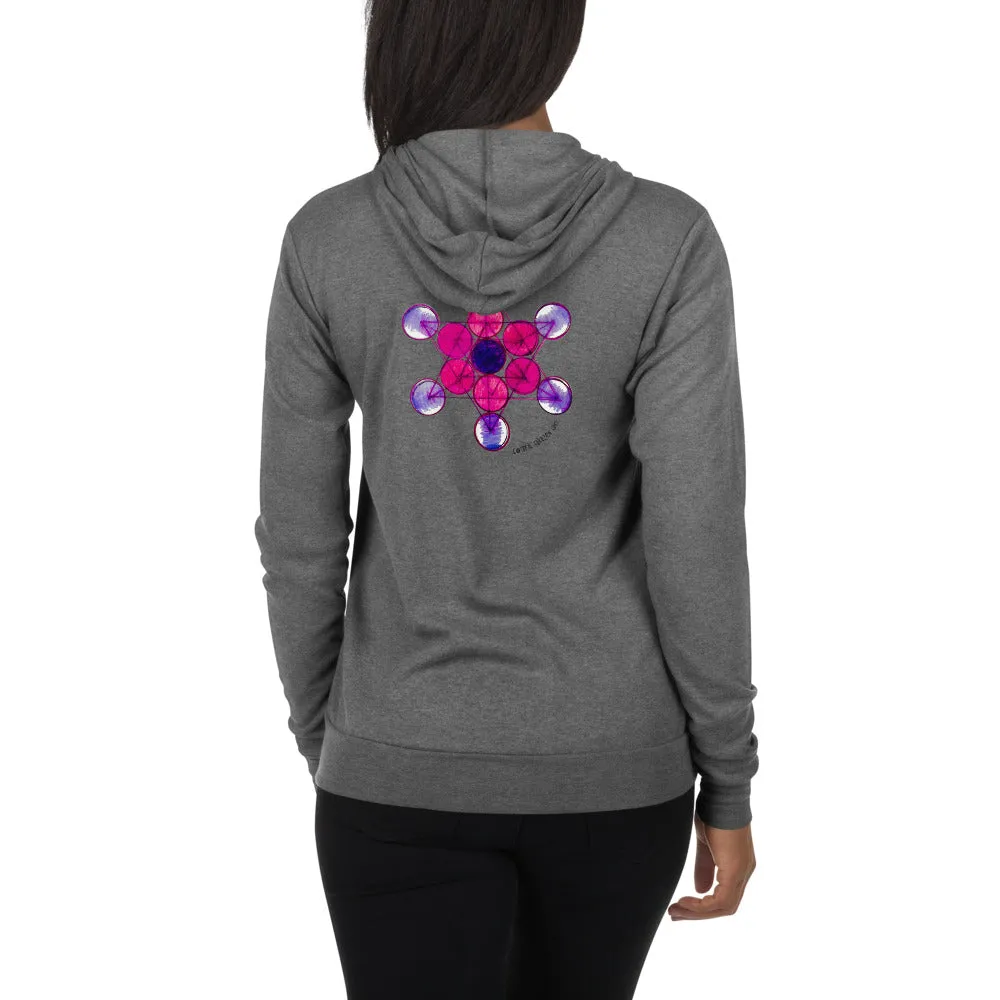 Tesla Metatron Unisex zip hoodie