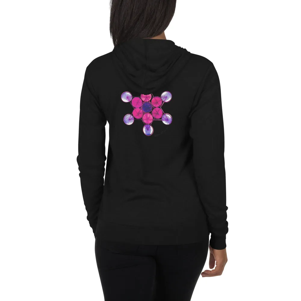 Tesla Metatron Unisex zip hoodie