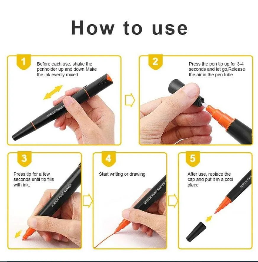 The Art Journey 12 Piece Dual Tip Marker Nib ART004