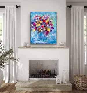 The Flower Duet - 30”W x 24”H