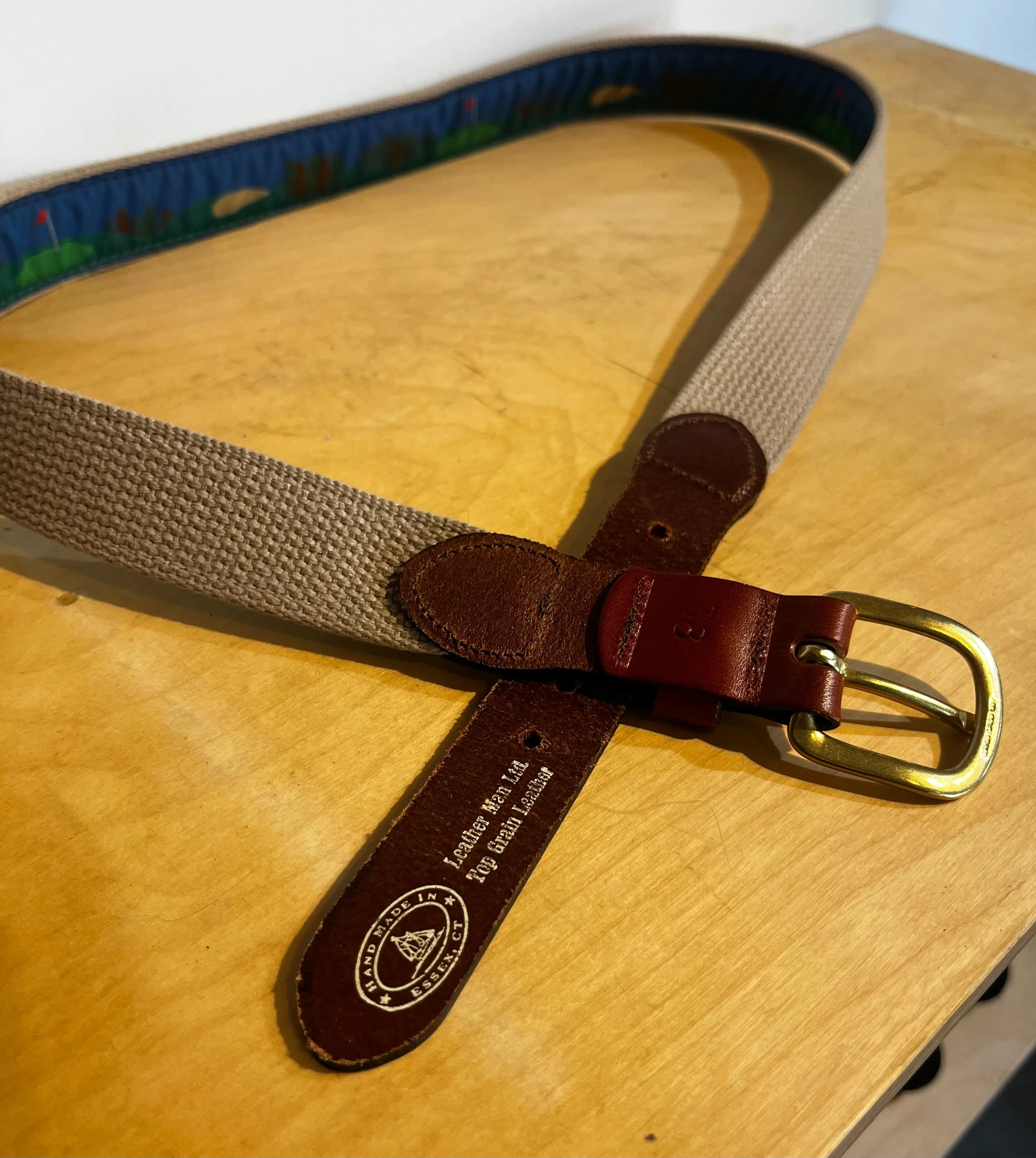 The Leatherman Ltd. Golf Motif Belt