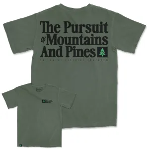 The Pursuit Of Mountains and Pines Nature-Dyed Tee