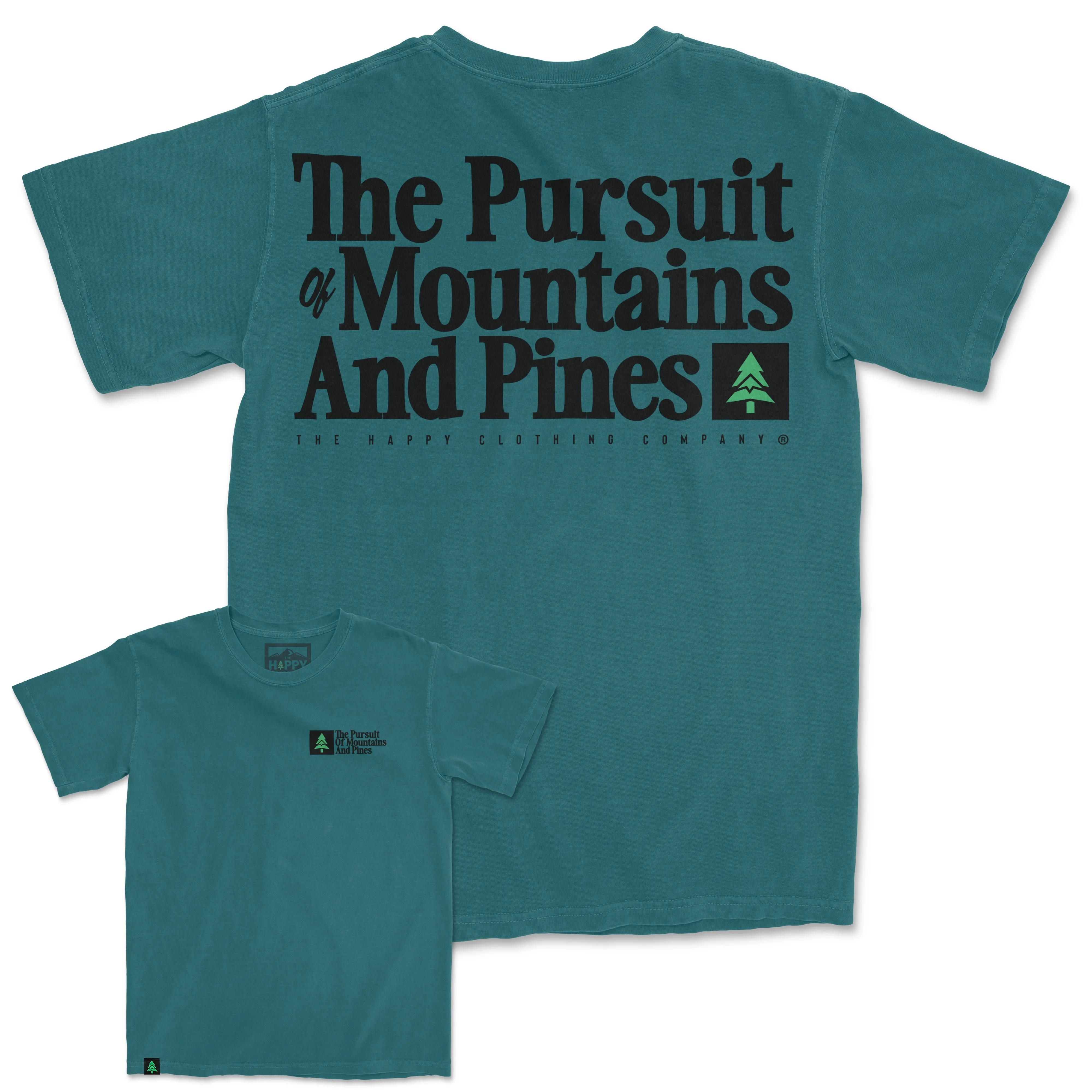 The Pursuit Of Mountains and Pines Nature-Dyed Tee